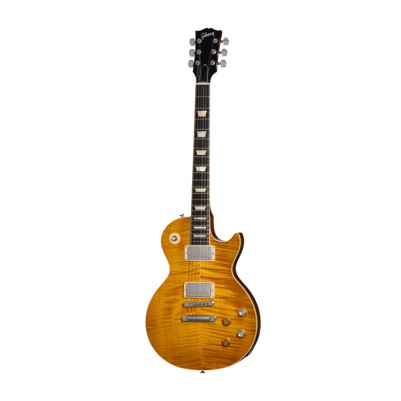 Elektryczna gitara Gibson Les Paul o złotej barwie