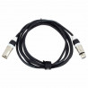 Czarny kabel mikrofonowy XLR z wtyczkami na obu końcach