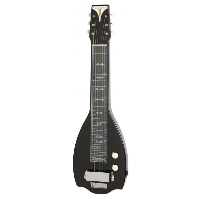 Czarny gitarowy pedal steel