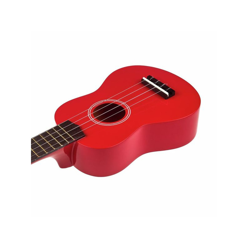 Harley Benton UK12 Red ukulele sopranowe z pokrowcem