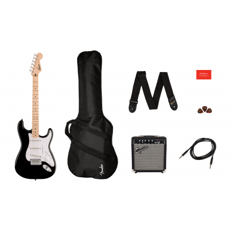 Squier Sonic Stratocaster MN BLK Pack
