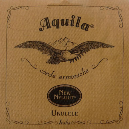 Aquila 5U - New Nylgut Ukulele String Set, Soprano, low-G