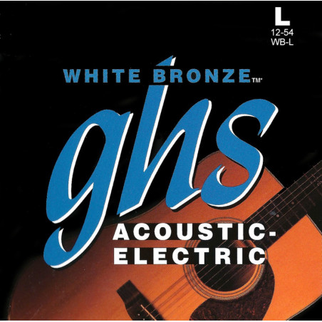 GHS White Bronze - WB-L - Acoustic/Electric Guitar String Set