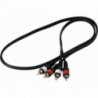 RockCable patch cable - 2 x rca to 2 x rca - 1 m / 3.3 ft.