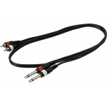 RockCable patch cable - 2 x rca to 2 x ts - 1 m