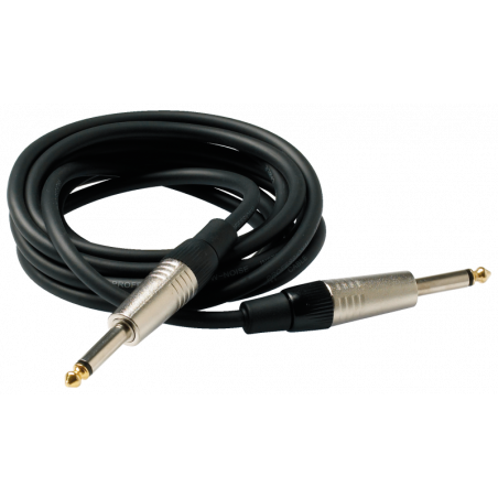 RockCable straight ts 6.3 mm, blk - 3 m