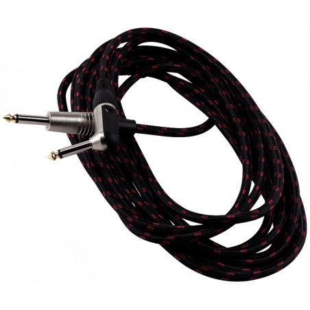 RockCable instrument cable - angled TS, 9 m, blk