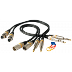 RockCable Microphone Cable - XLR-F, jack, 3m
