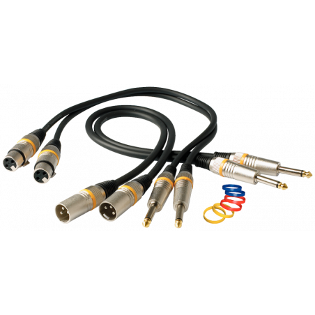 RockCable Microphone Cable - XLR-F, jack, 3m