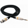 RockCable Microphone Cable - xlr - trs 2 m