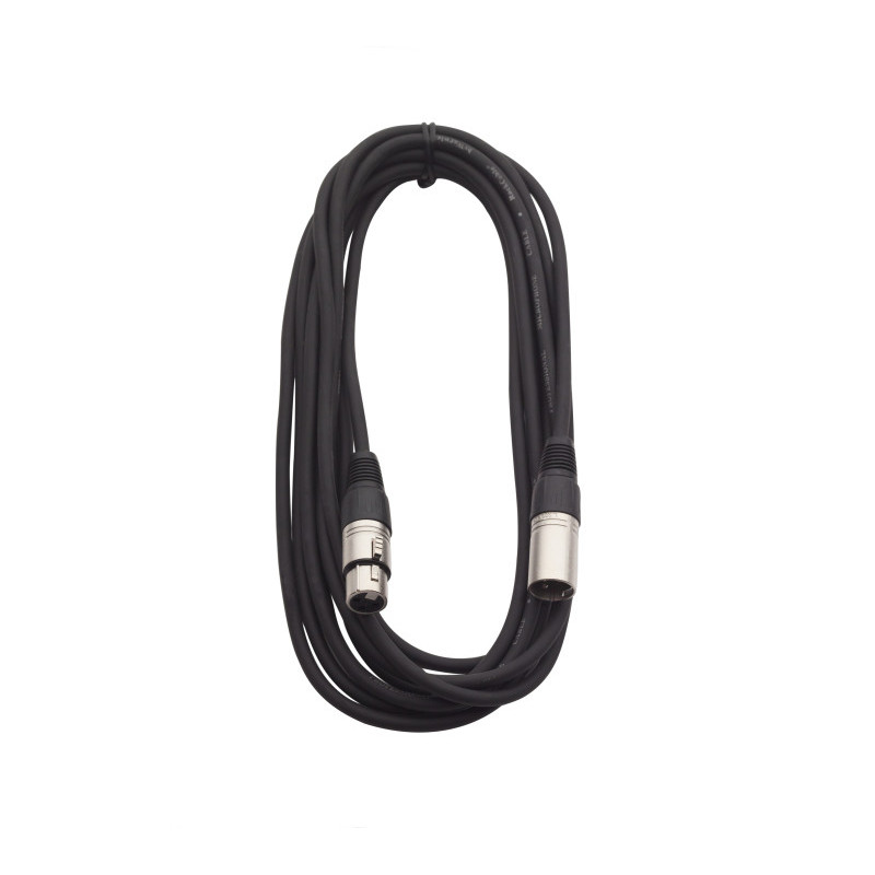RockCable Microphone Cable - XLR, black, 5m