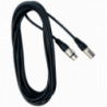 RockCable Microphone Cable - XLR, black, 6m
