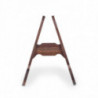 RockStand Wood A-Frame Stand - for Acoustic Guitar & Bass, Oak