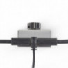 RockBoard Flat Power Cable - Black 15 cm