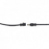 RockBoard flat power cable - Black 15 cm / 5.9 angled/straight