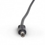 RockBoard flat power cable - black 30 cm angled/straight
