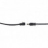 RockBoard flat power cable - black 30 cm angled/straight