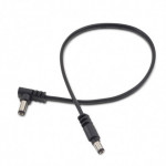 RockBoard flat power cable - black 30 cm angled/straight