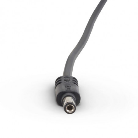 RockBoard flat power cable - black 60 cm, angled/straight