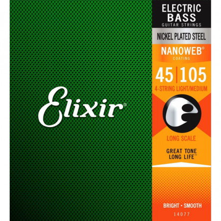 Elixir 14077 Medium (45-105) NW Long Scale