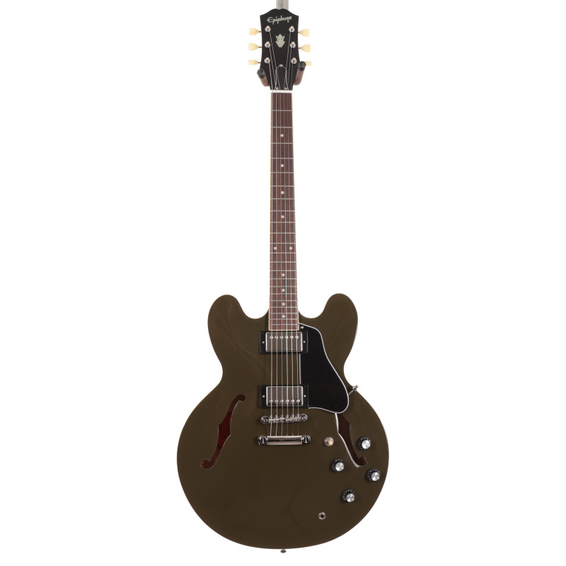 Epiphone ES-335 (Incl. Premium Gig Bag) Olive Drab - Gitara