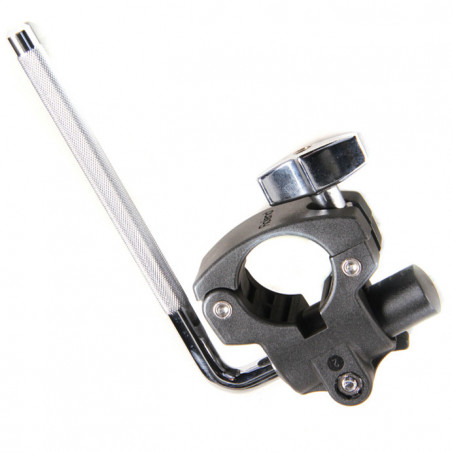 Czarny metalowy zacisk z chromowanym uchwytem