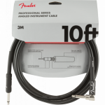 Fender Professional Instrument Cable 10' ANGL BLK
