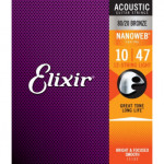 Elixir 11152 NanoWeb Bronze Extra Light 10-47/ 12