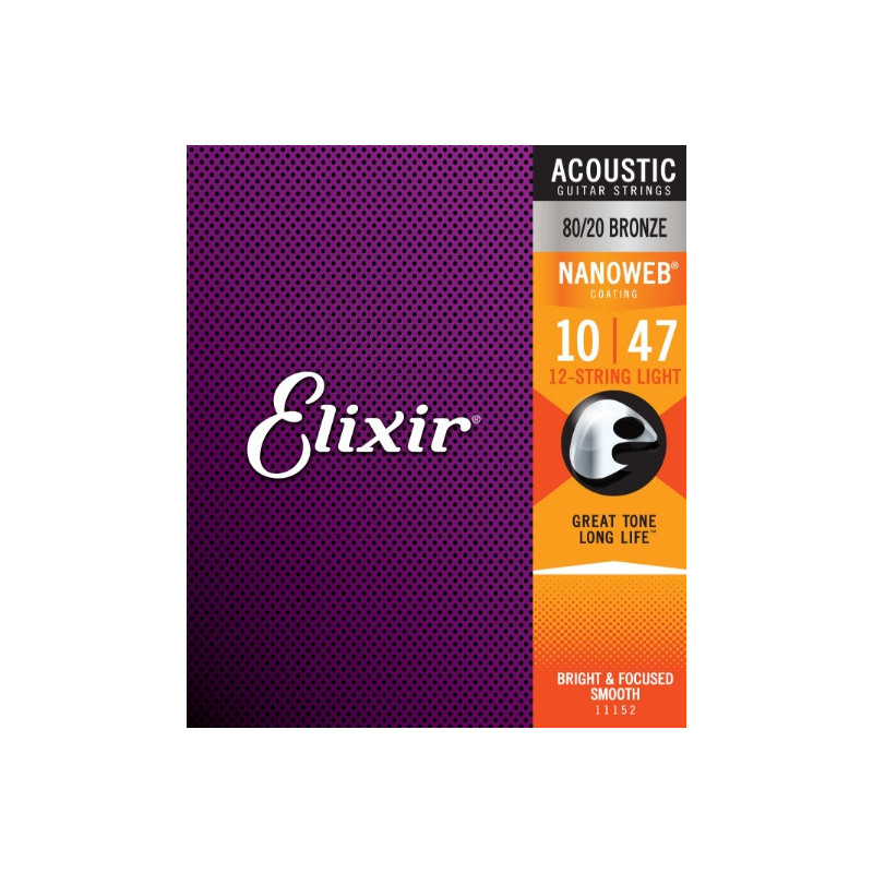 Elixir 11152 NanoWeb Bronze Extra Light 10-47/ 12