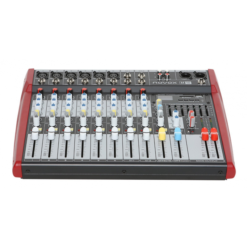 Novox M10 Mikser 10kanałowy z odtwarzaczem MP3