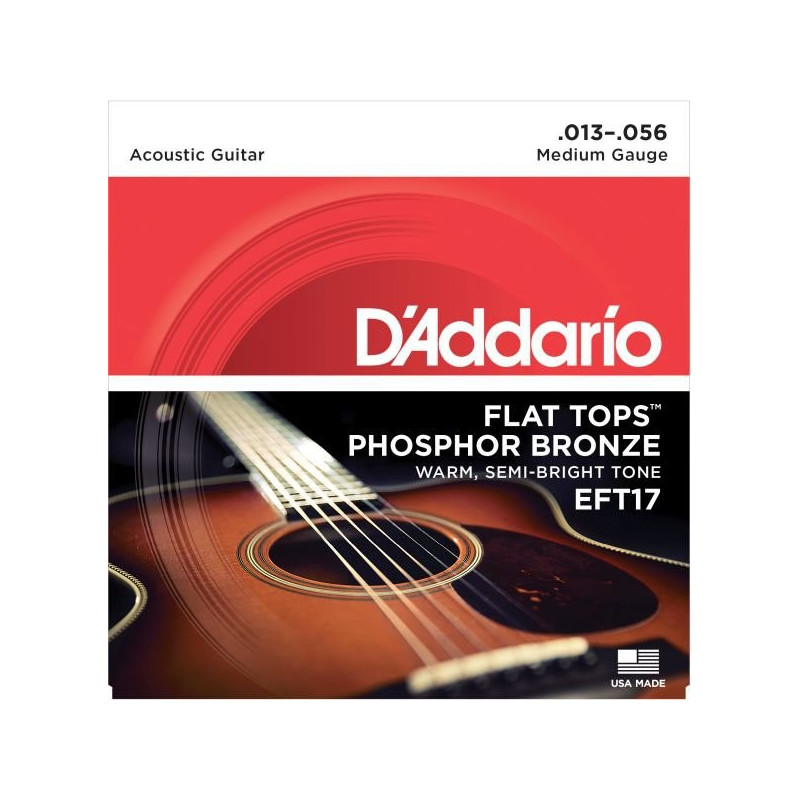 D'Addario EFT17 - Flat Tops 13-56