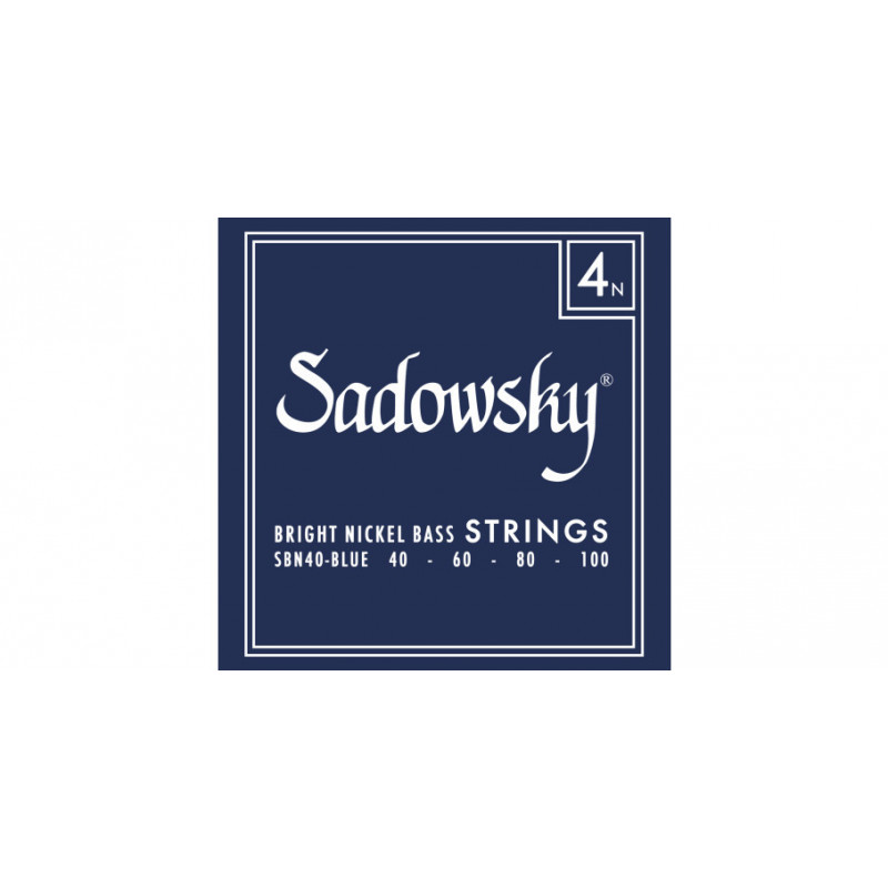Sadowsky Bass 4 String Set, Nickel, 040-100