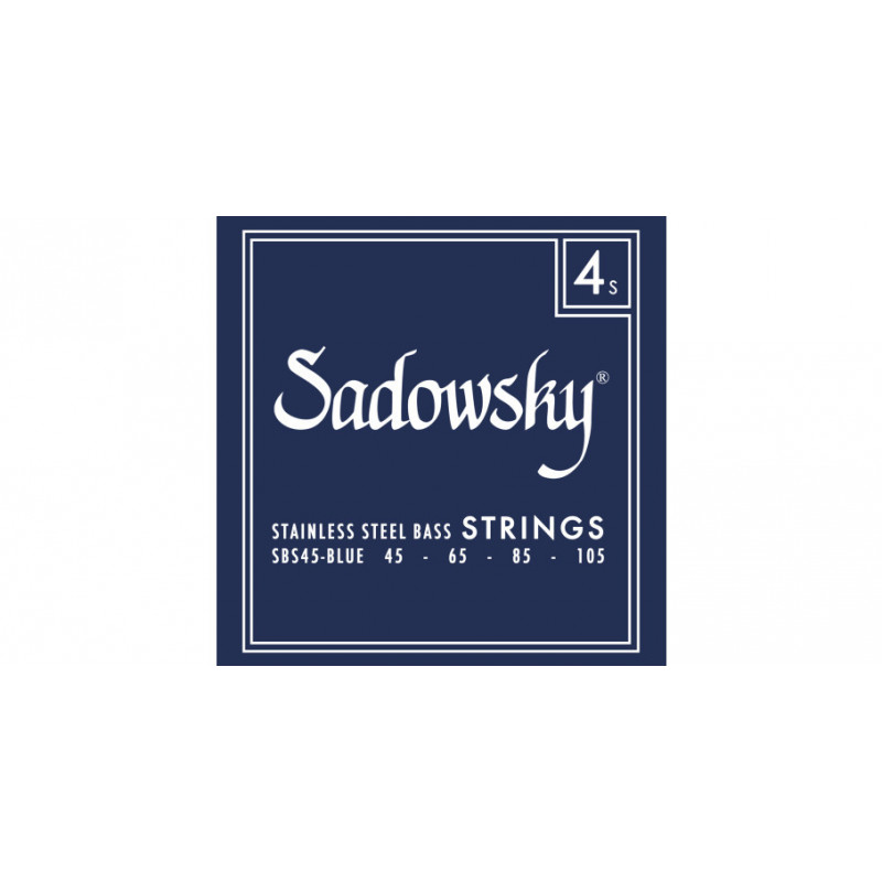 Sadowsky Blue LB Bass 4 String Set, Stainless Steel, 045-105