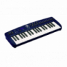 Klawiatura MIDI w kolorze niebieskim.