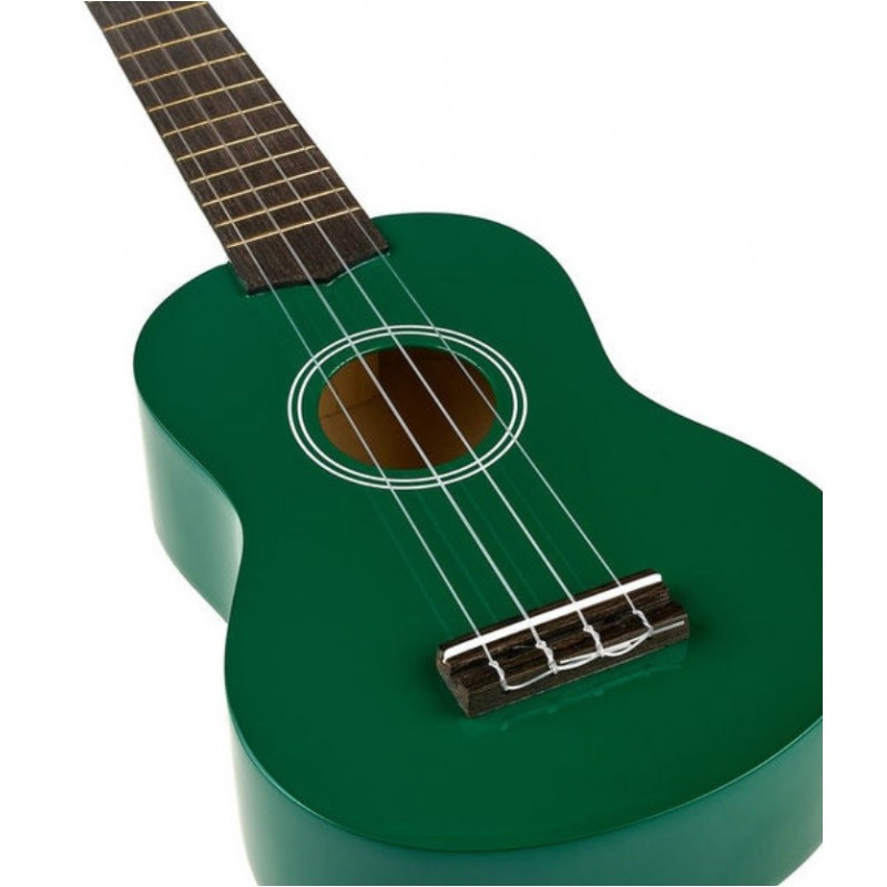 Harley Benton UK12 Green ukulele sopranowe z pokrowcem