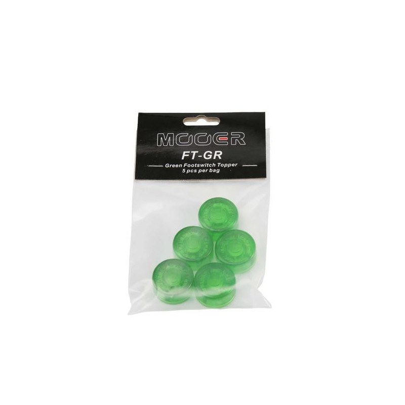 Mooer Candy Footswitch Topper, green, 5 pcs.