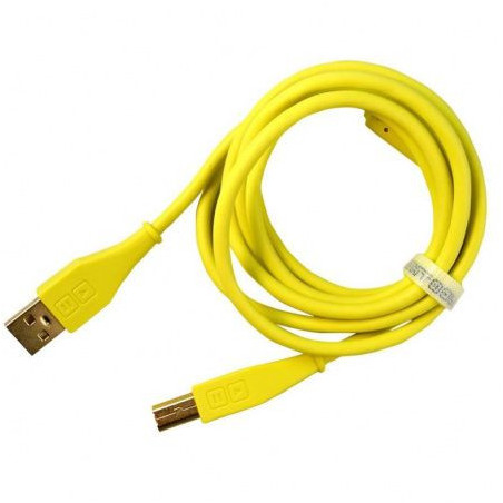 DJ TECHTOOLS Chroma Cable USB A/B 1,5 m - prosty żółty