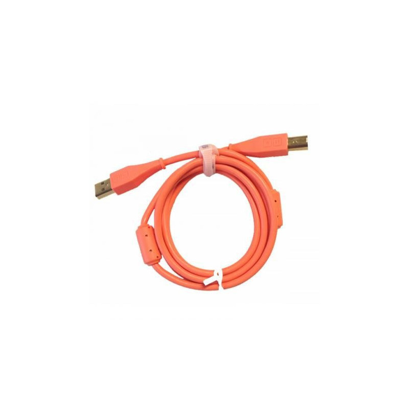 DJ TECHTOOLS Chroma Cable USB A/B 1,5 m - prosty pomarańczowy