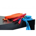 DJ TECHTOOLS Chroma Cable Audio RCA - JACK 6,3 - 1,5 m czerwony