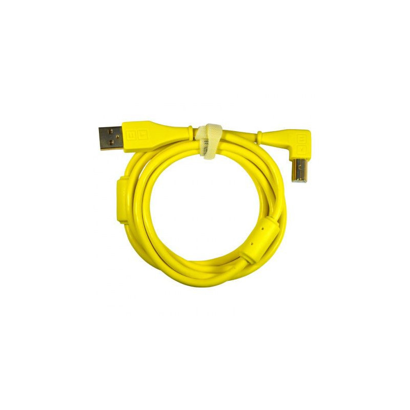 DJ TECHTOOLS Chroma Cable USB A/B 1,5 m - łamany żółty
