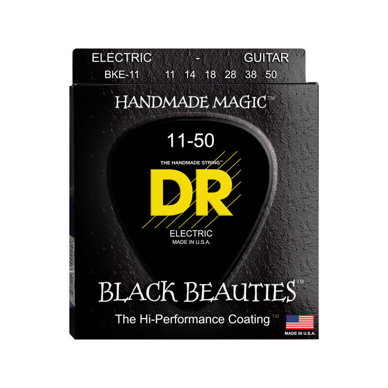 DR Strings Black Beauties BKE-11, 11-50