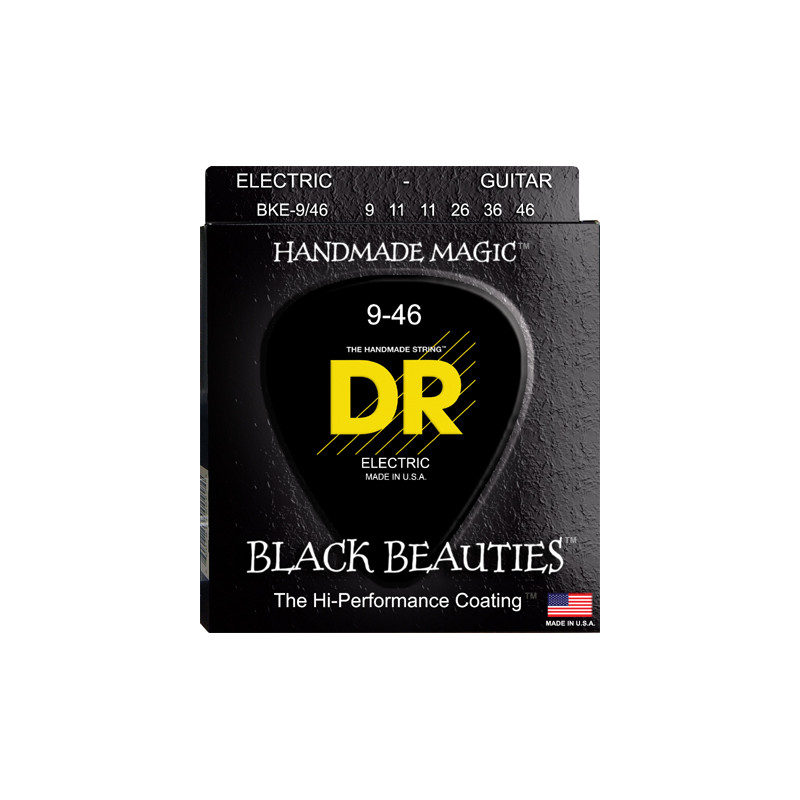 DR Strings Black Beauties BKE- 9-46