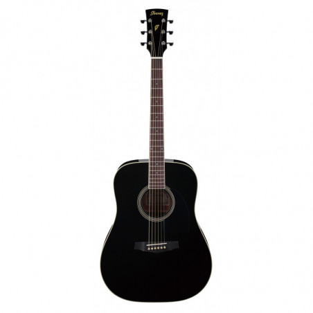 Czarny akustyczny gitar