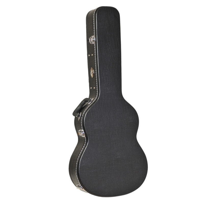 Czarny futerał na gitarę.