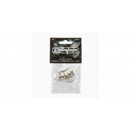 Dunlop 33P Nickel Silver Thumb- & Fingerpicks