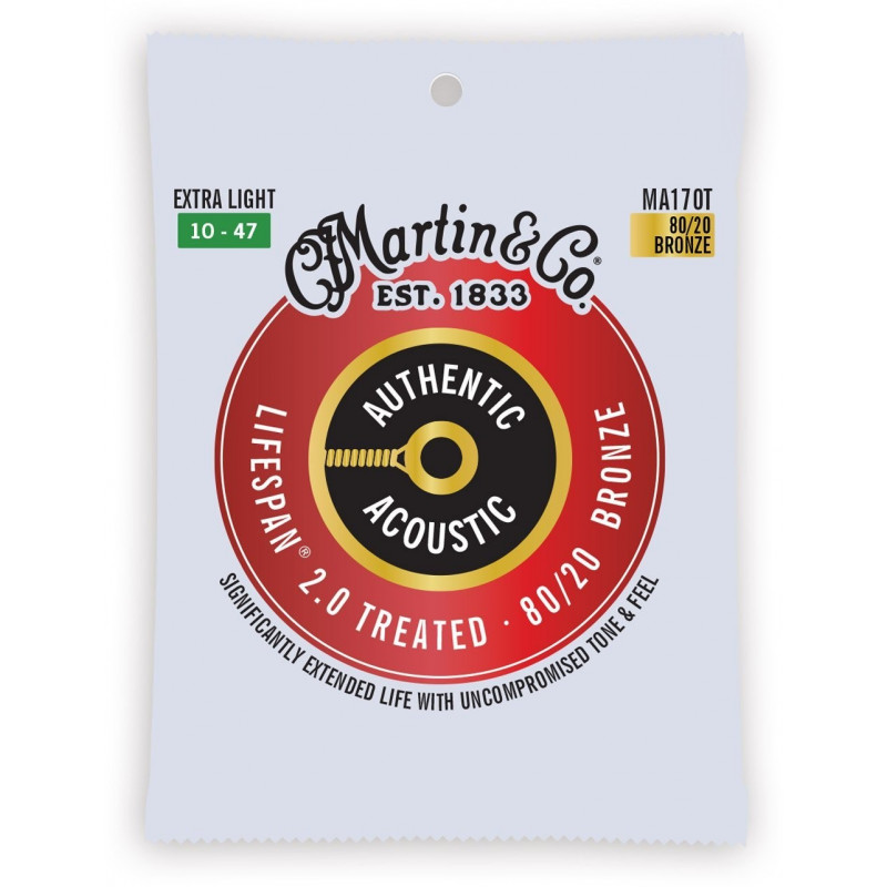Martin MA170T, Authentic Treated Extra Light 80/20