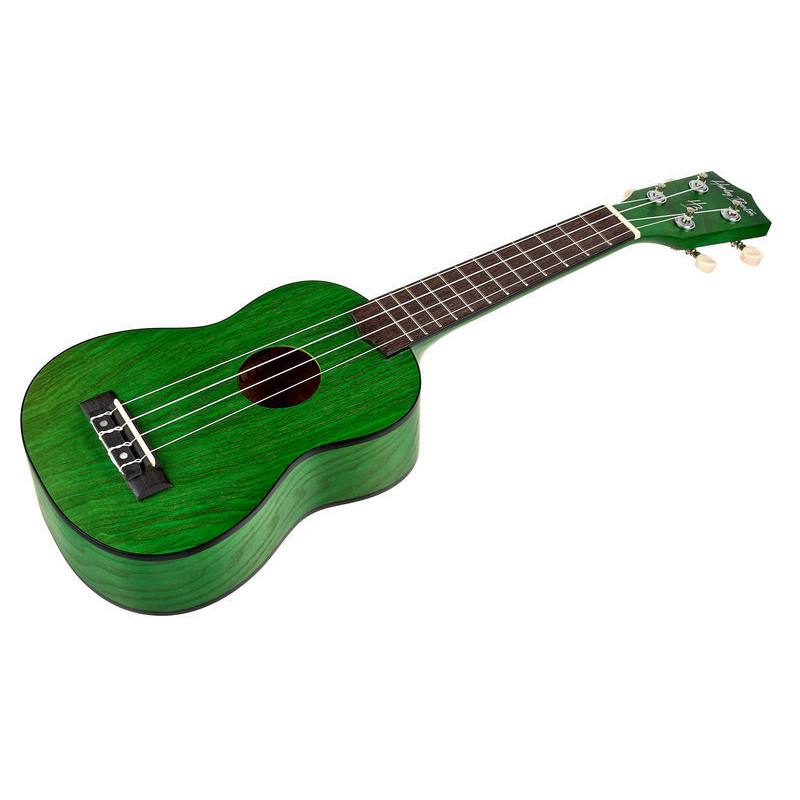 Harley Benton UK12 Stain Ash Green ukulele sopranowe