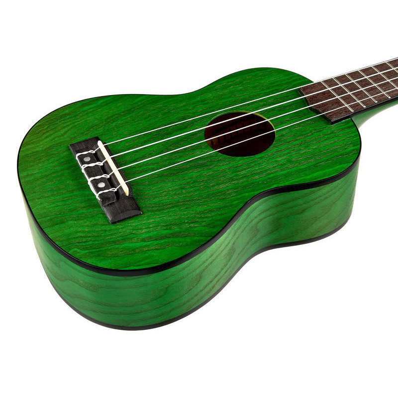 Harley Benton UK12 Stain Ash Green ukulele sopranowe