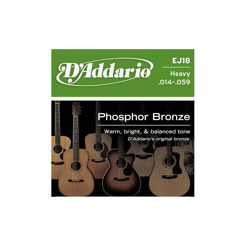 D'Addario EJ18 Phosphor Bronze 14-59
