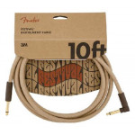 Fender 10' Angled Instrument Cable Pure Hemp Nat